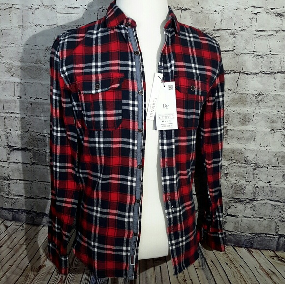 denim & flower flannel